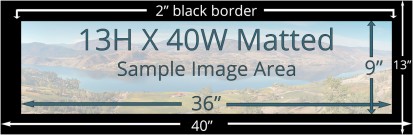 13 X 40 Matted Print